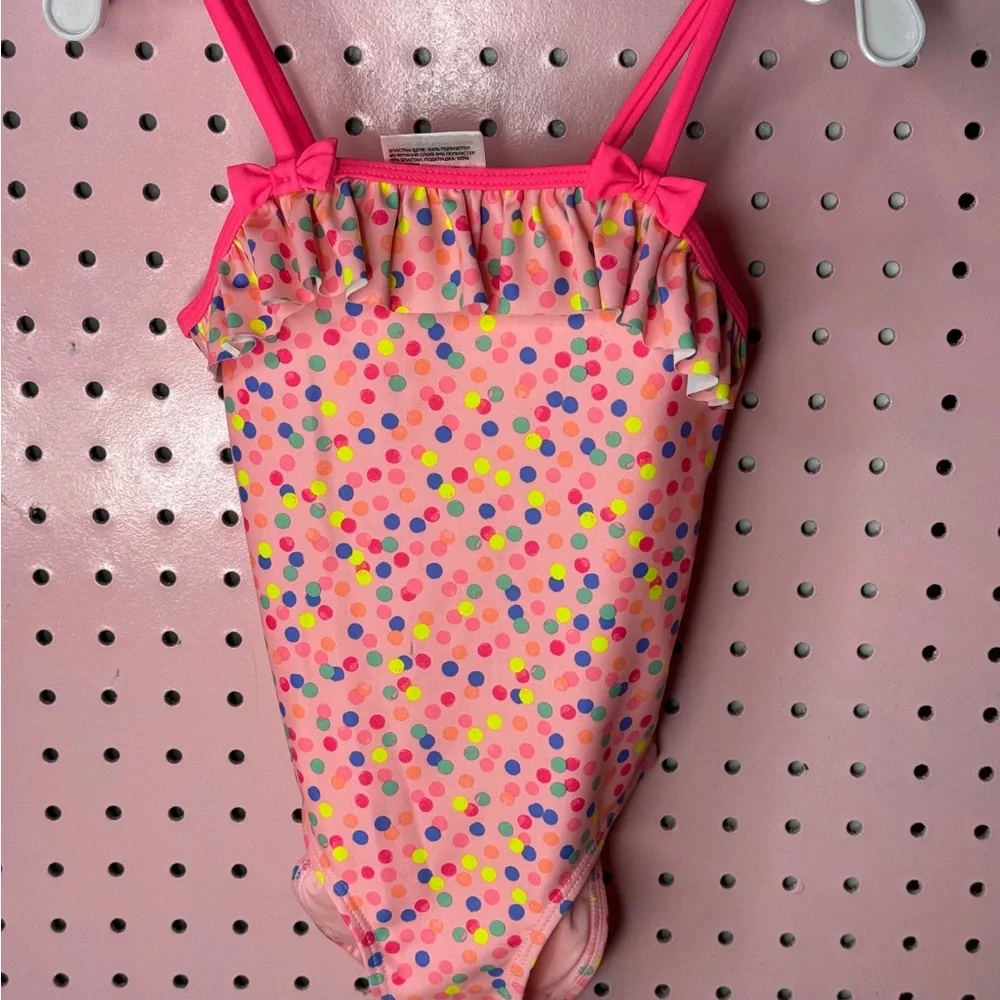 H&M Colorful Polka Dot Kids Swimsuit. Great Condition. Size 2/4 Years
